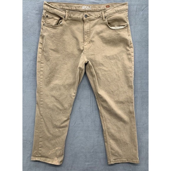 Red Ale by Alesbury Denim Jeans Men's 42X30 Thrashed Work Construction Stained - Picture 1 of 16